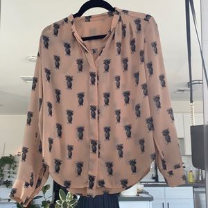 JCrew pineapple shirt for sale! Size S